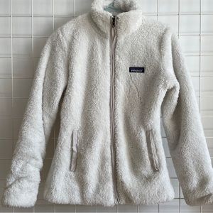 Patagonia Los Gatos fleece jacket in birch white
